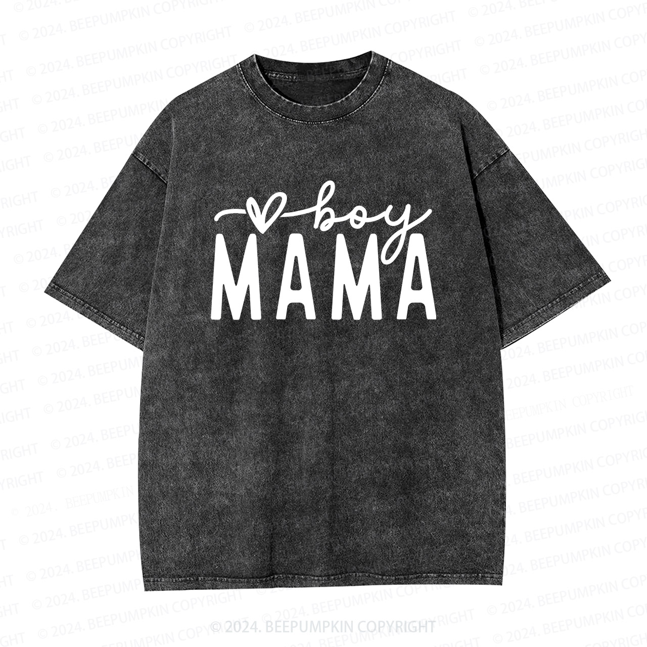Mom Of Boys & Girls Mama Washed T-Shirts 