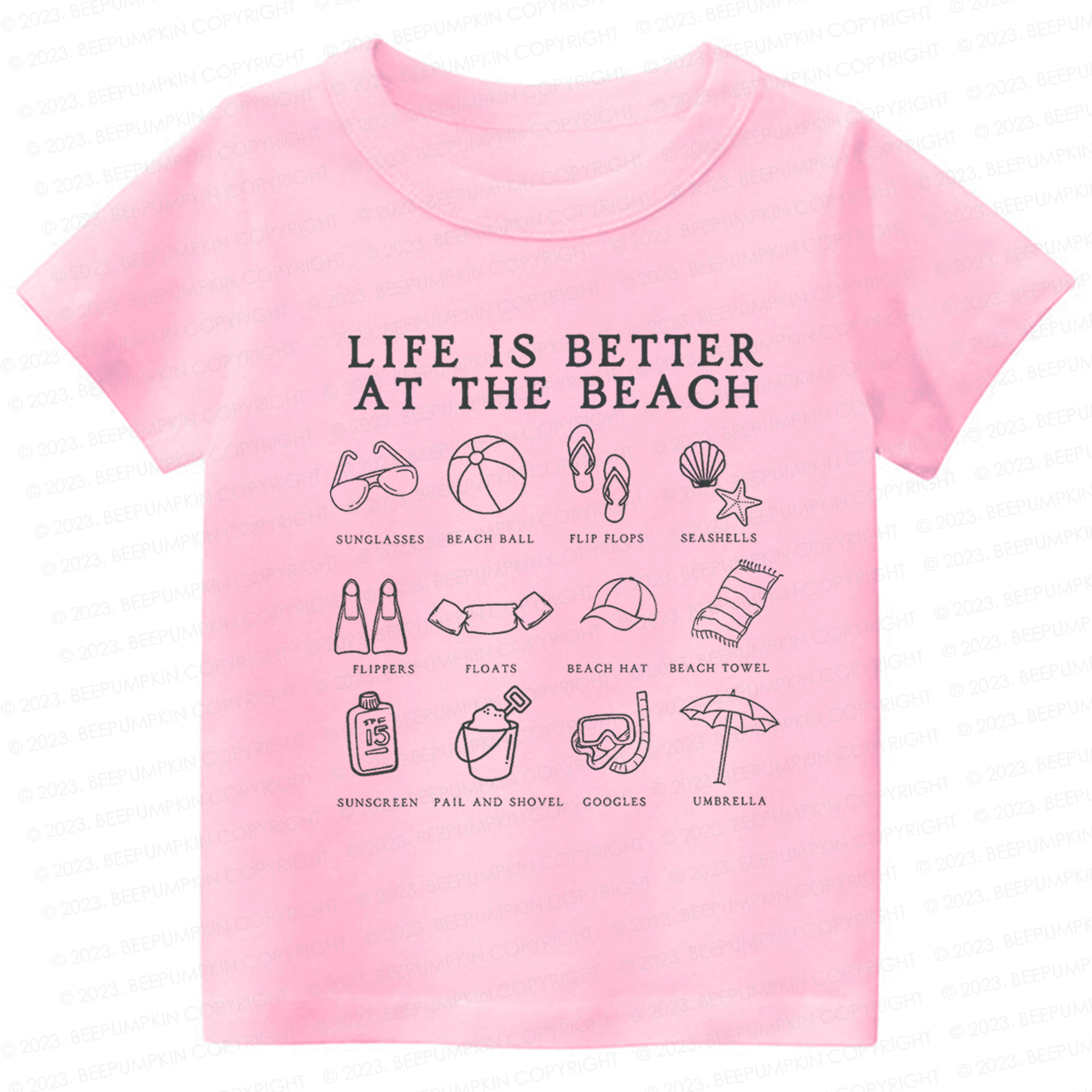 Life Is Better At The Beach Kids Shirt