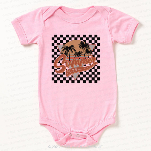 Retro Summer 2024 Natural Bodysuit For Baby