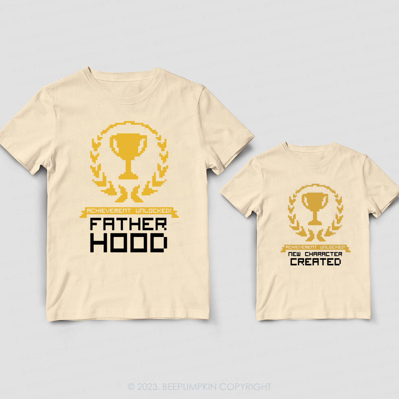 Achievement Unlocked Daddy And Me Matching Shirt