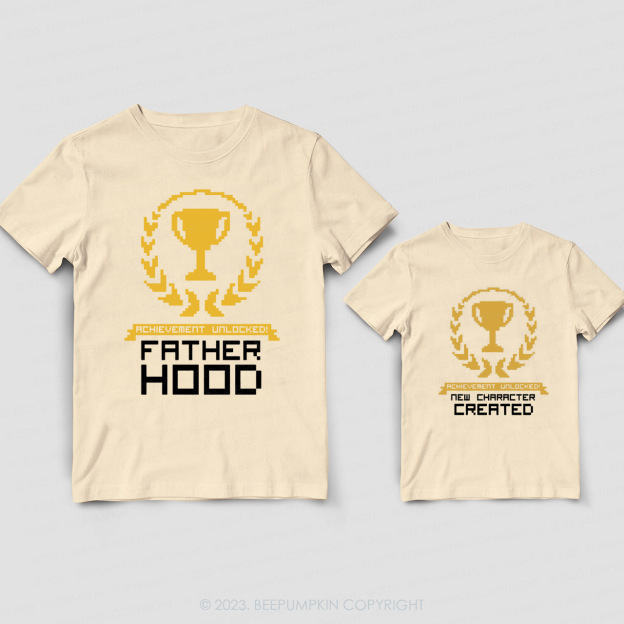 Achievement Unlocked Daddy And Me Matching Shirt