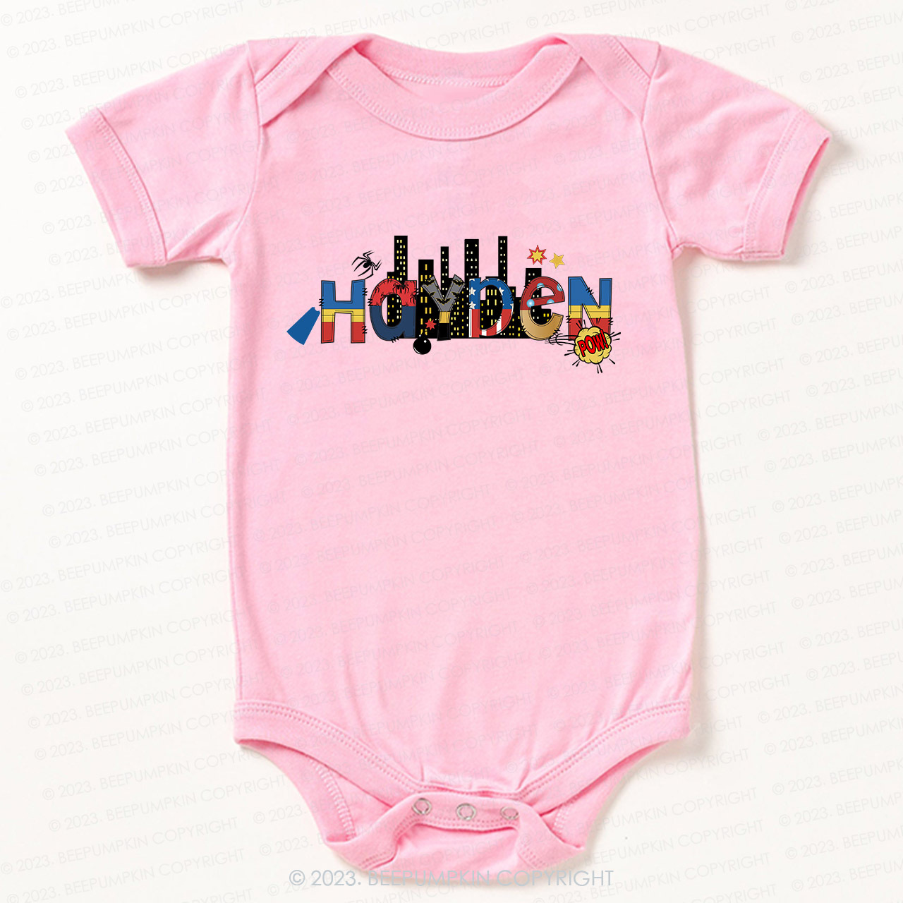 Personalized Eva City ​​Building Bodysuit For Baby