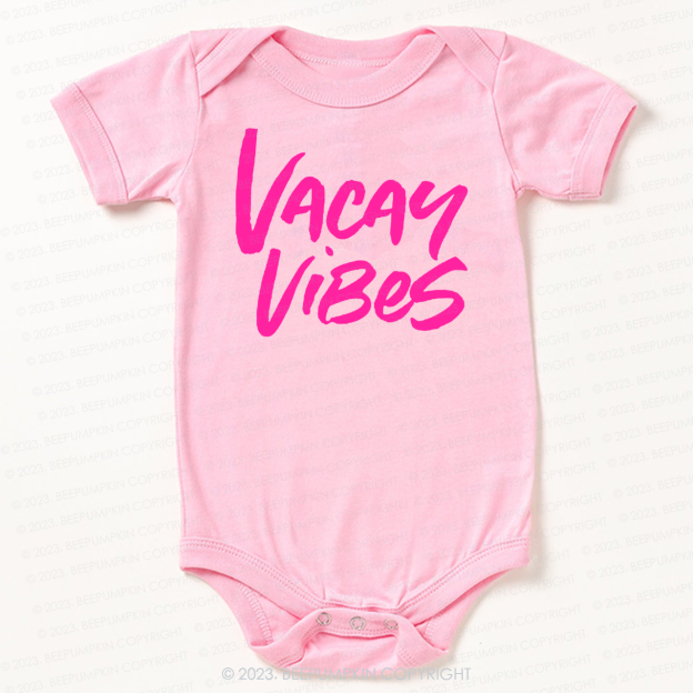 Vacay Vibes Neon Bodysuit For Baby