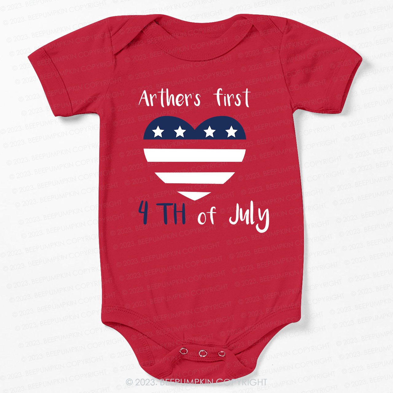 Baby's First Independence Day Bodysuit For Baby