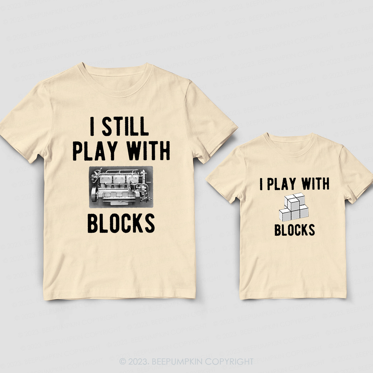 I Still Play With Blocks Daddy And Me Matching Shirt