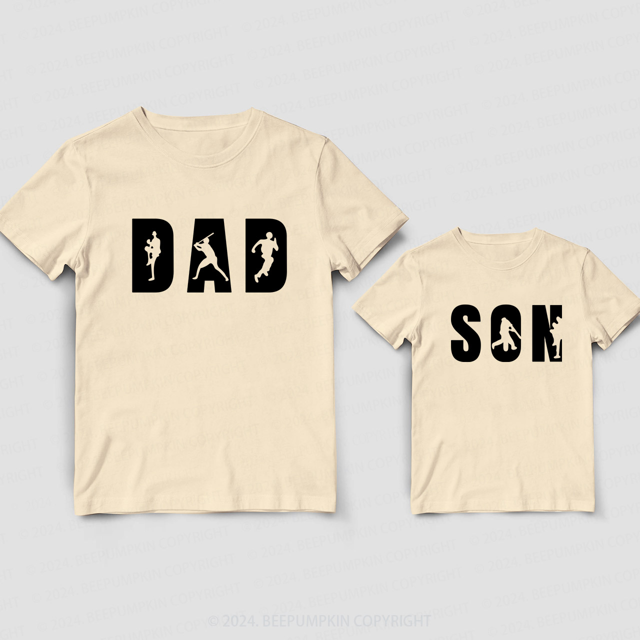 Baseball Dad And Son Daddy And Me Matching Shirt
