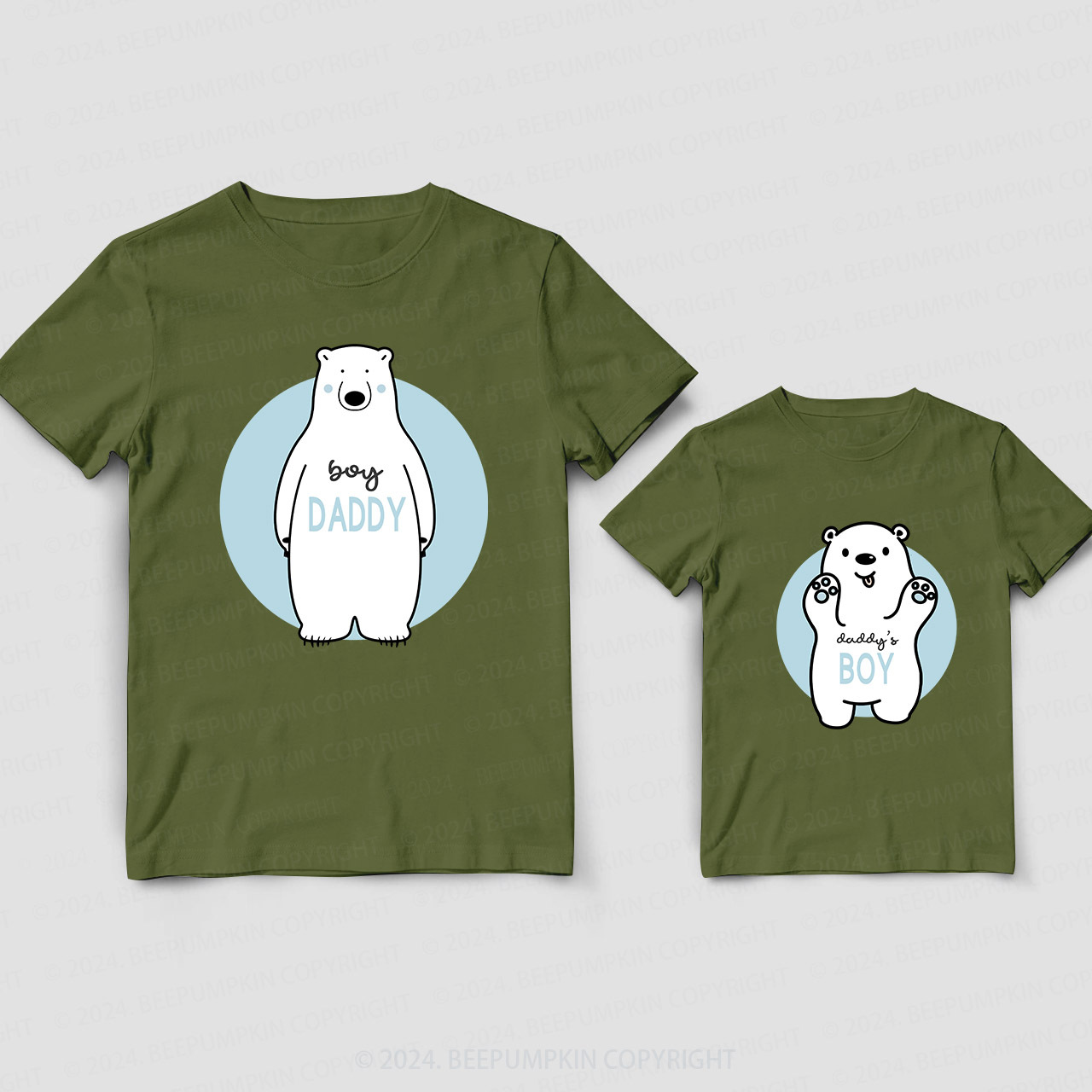 Cute Bear Daddy And Me Matching Shirt