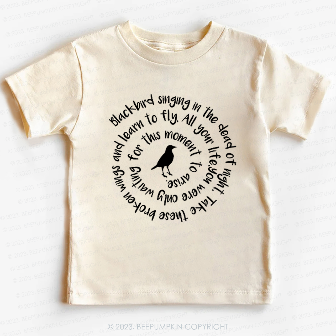 Blackbird Singing In The Dead Of Night Kids Shirt