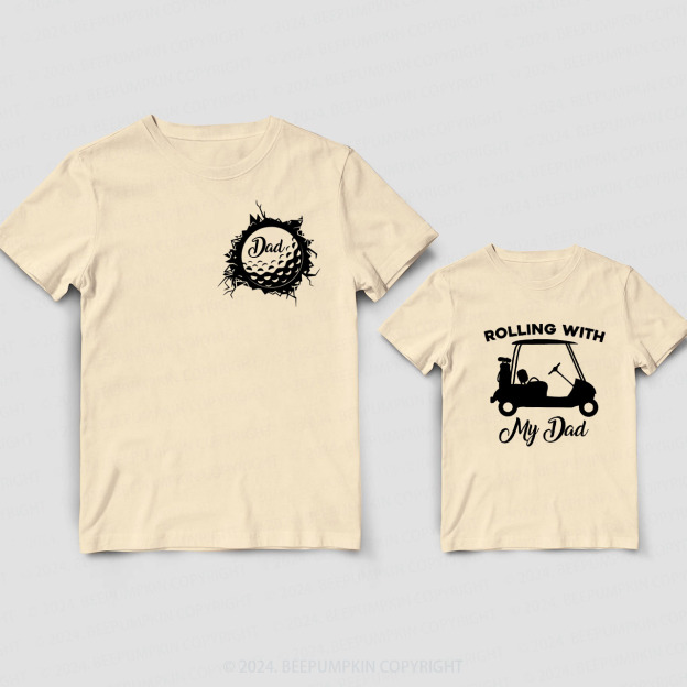 Golfing Daddy And Me Matching Shirt