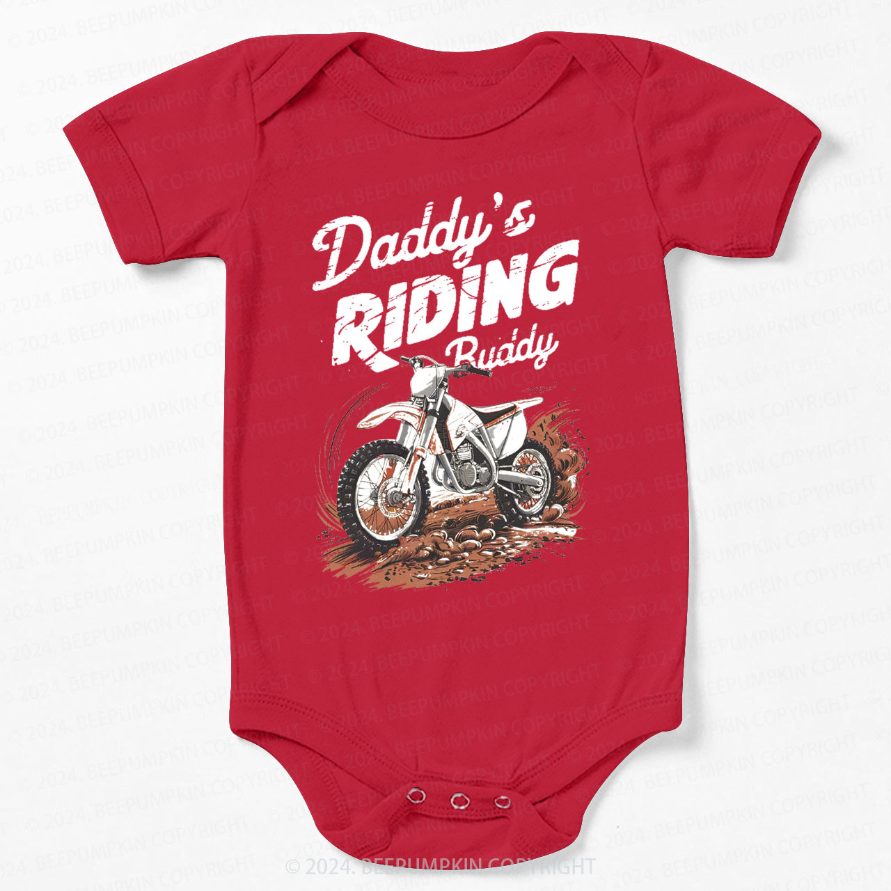 Retro Dirt Bike Bodysuit For Baby 7