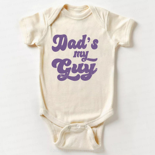 Daddy's My Guy Retro Bodysuit For Baby 