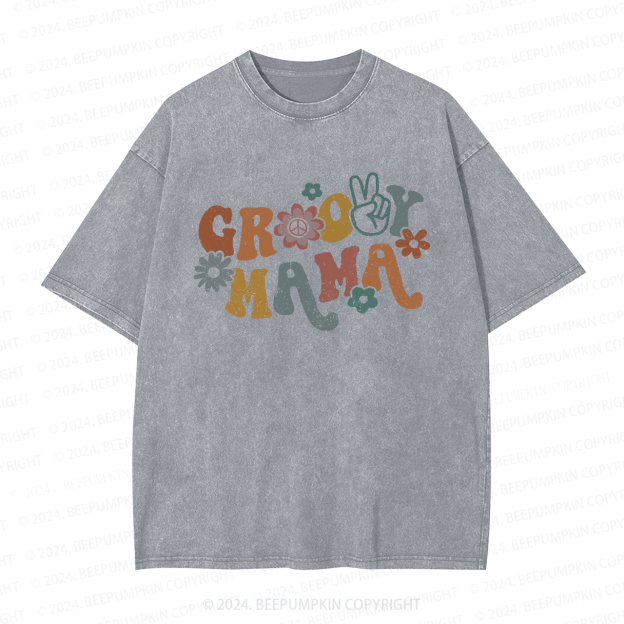 Groovy Mama Colors Mama Washed T-Shirts 