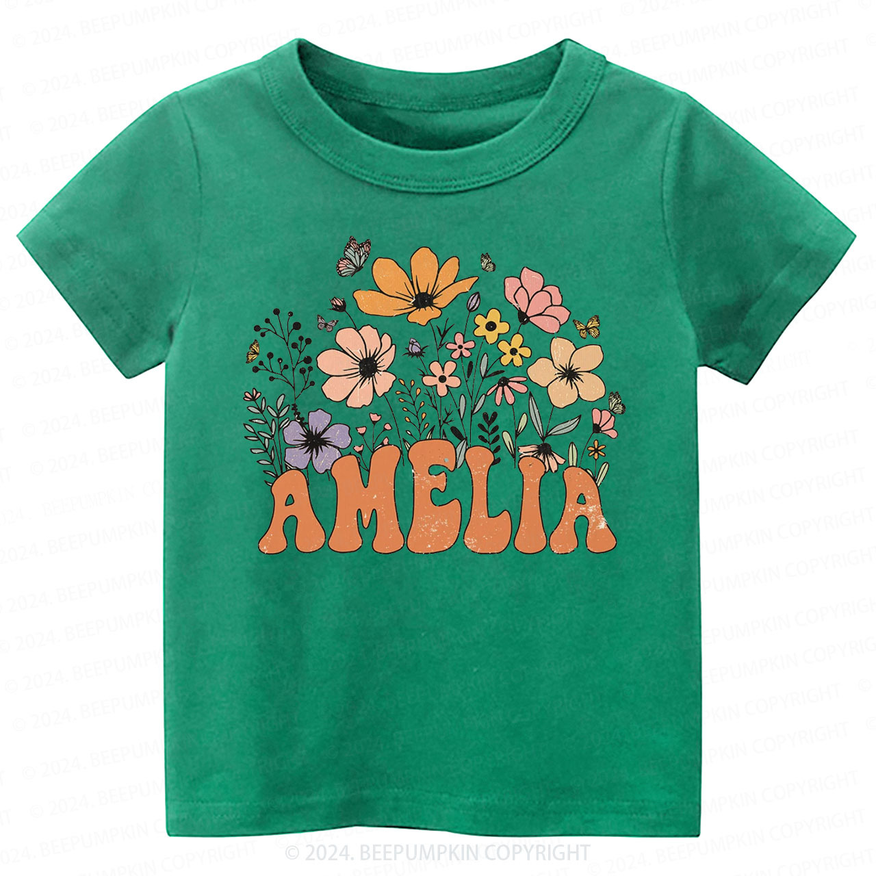 Personalized Girl Toddler&Kids Tees 