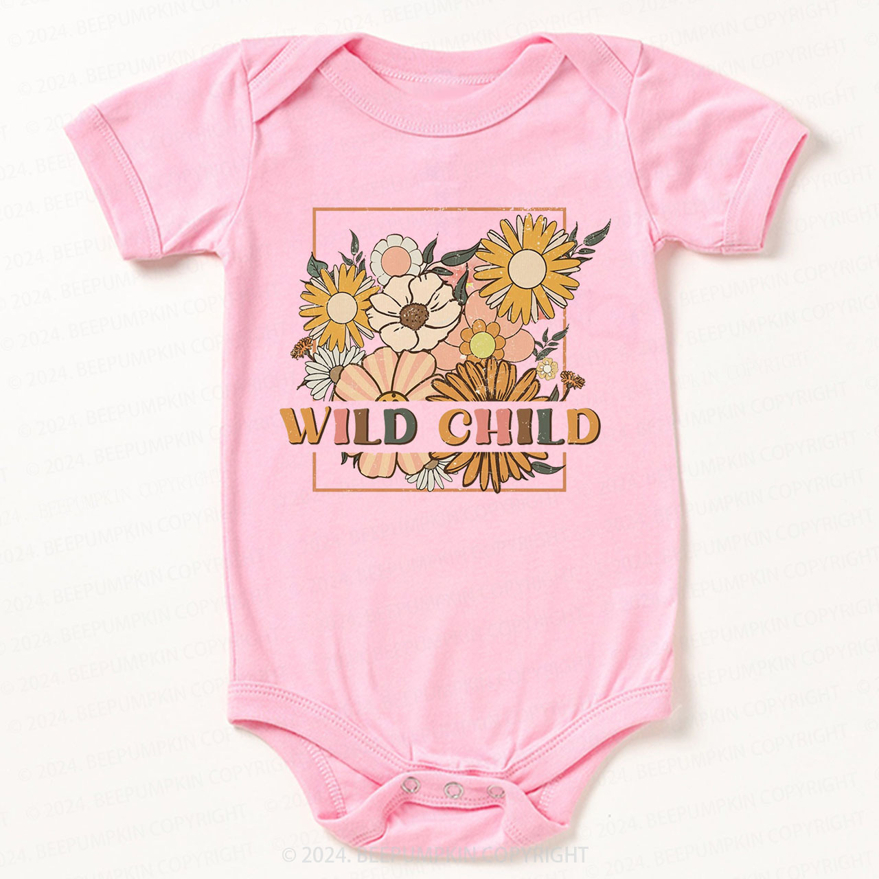 Retro Wild Child Bodysuit For Baby 