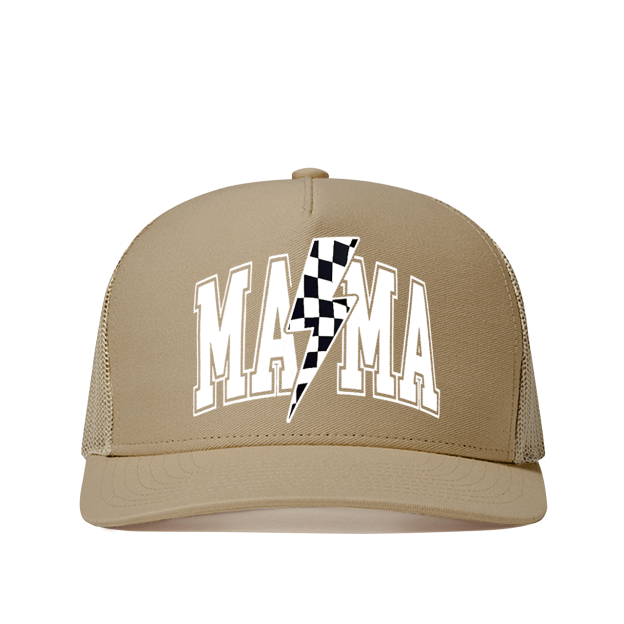 Lightening Bolt Mama Trucker Hat