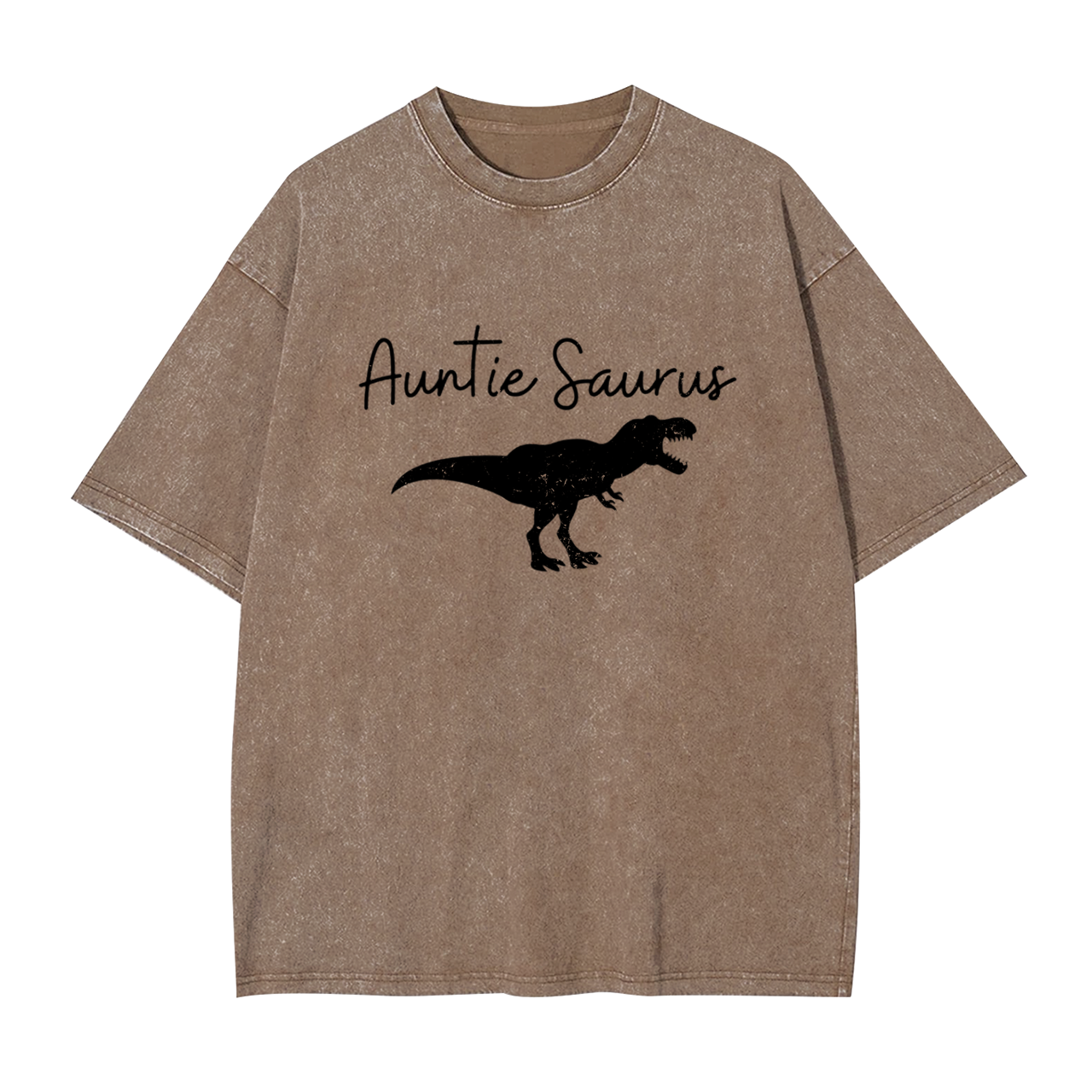 Personalized Saurus Rex Aunt Washed Tees