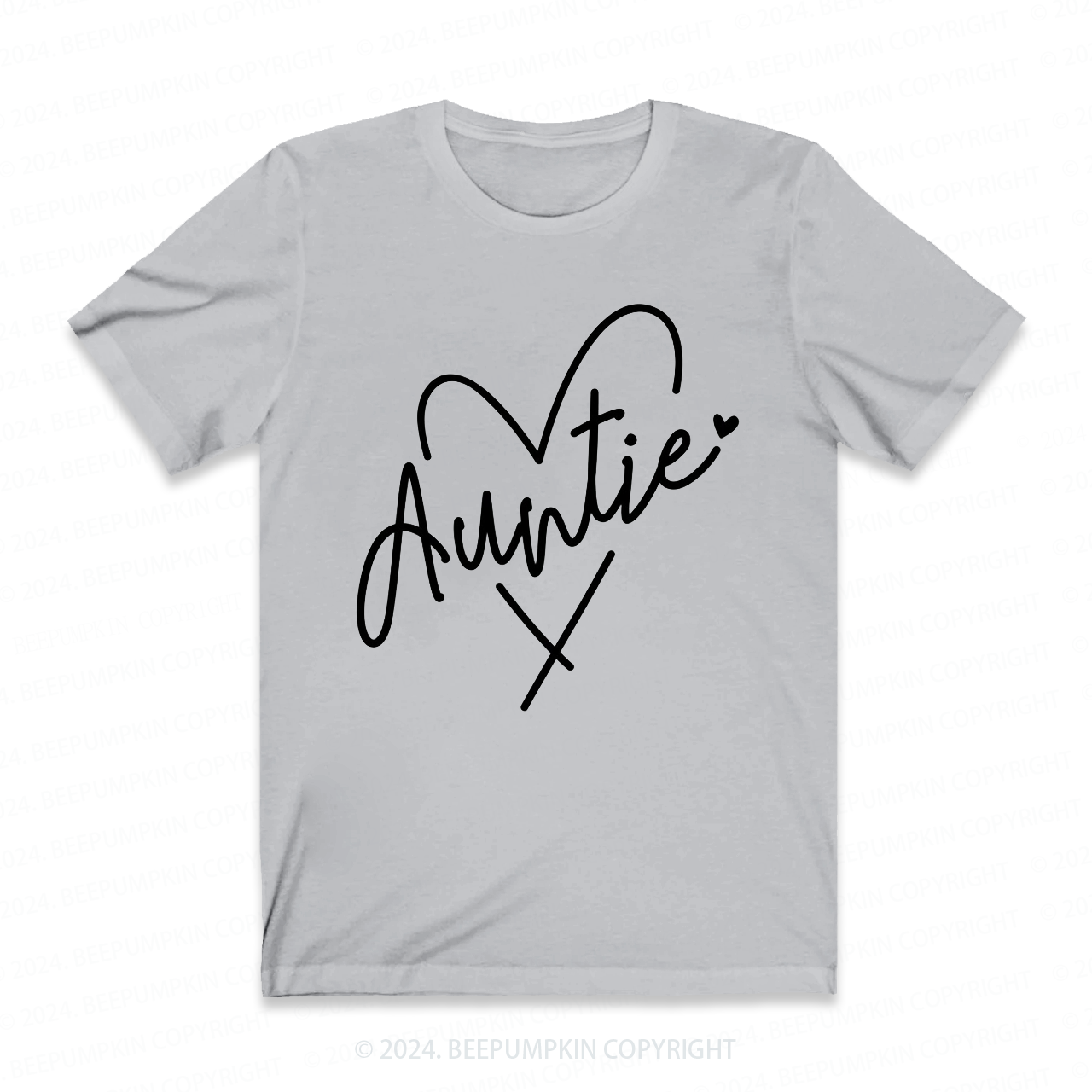 Auntie Heart Auntie Shirt