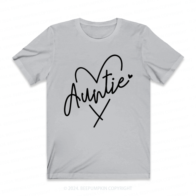 Auntie Heart Auntie Shirt