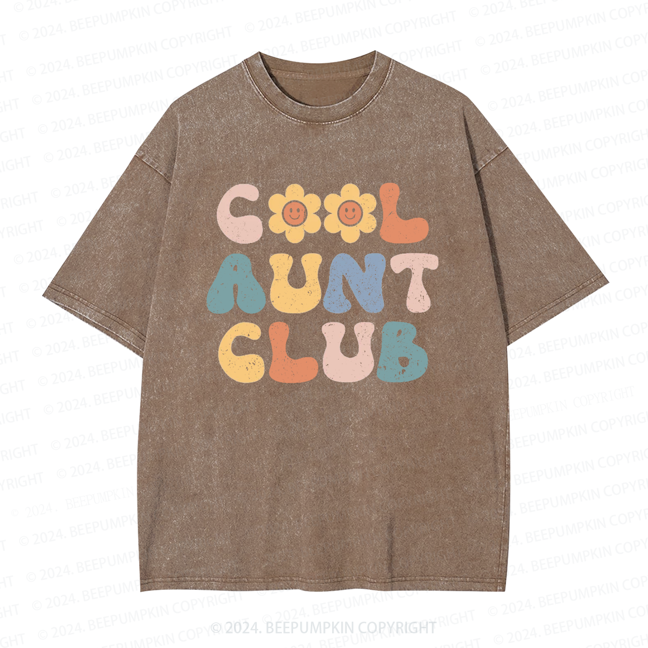 Cool Aunt Club Auntie Washed Tees