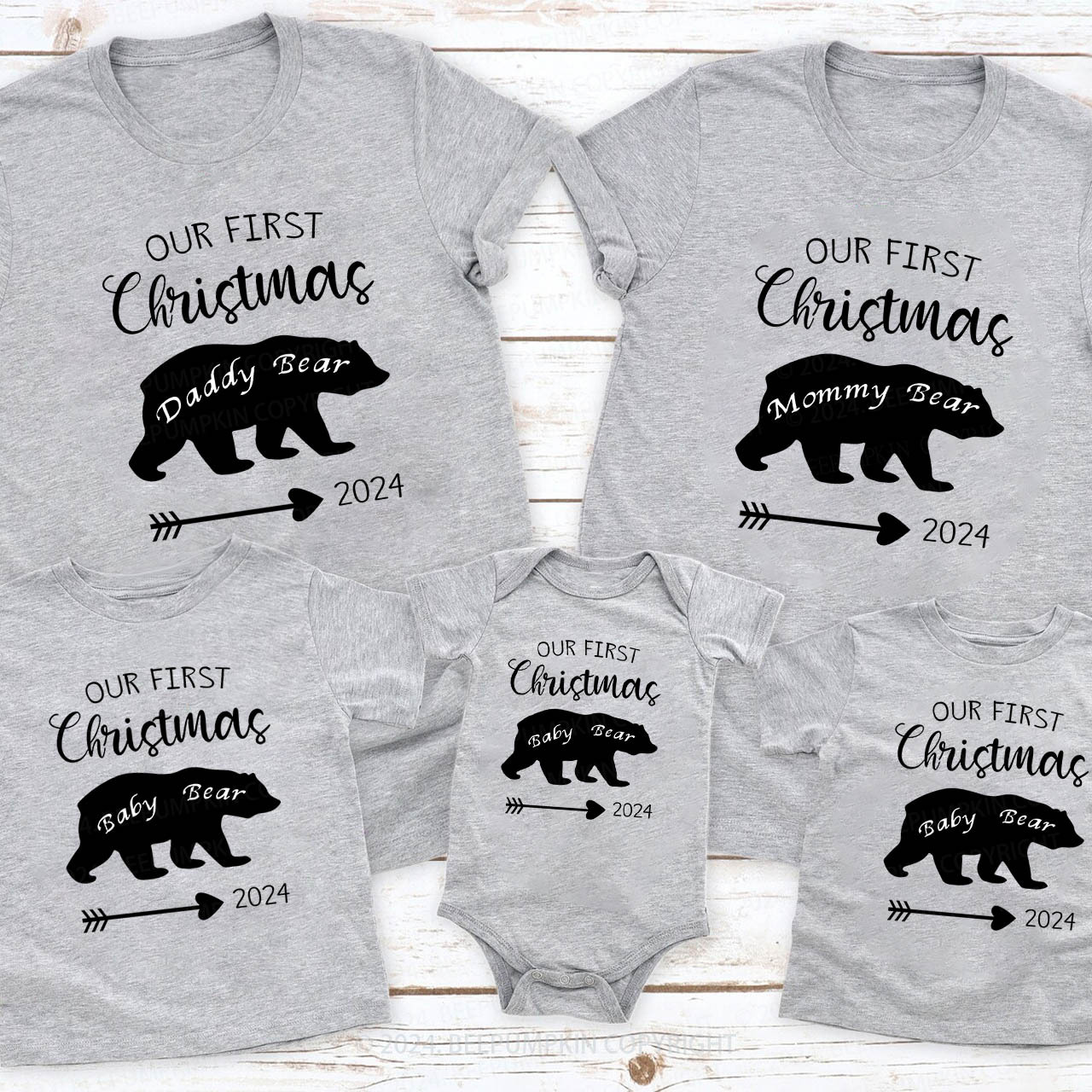 Christmas Bear Family Matching Shirt