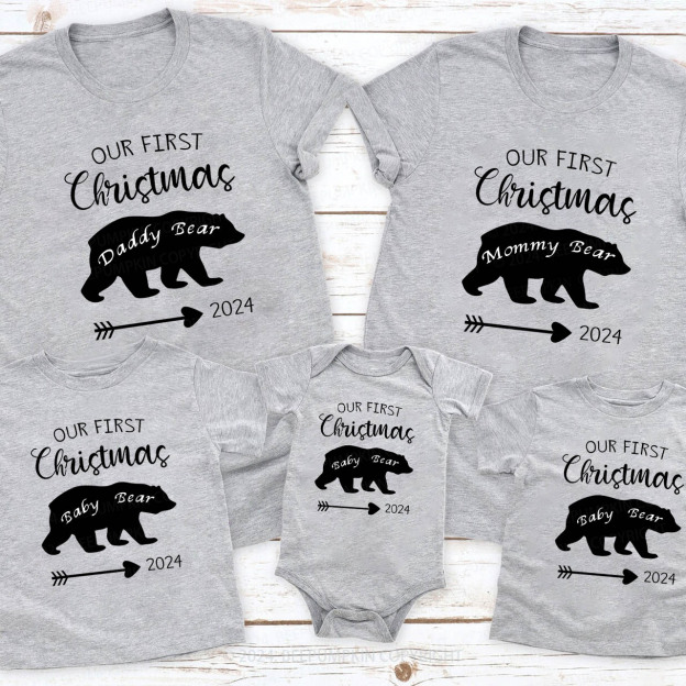 Christmas Bear Family Matching Shirt