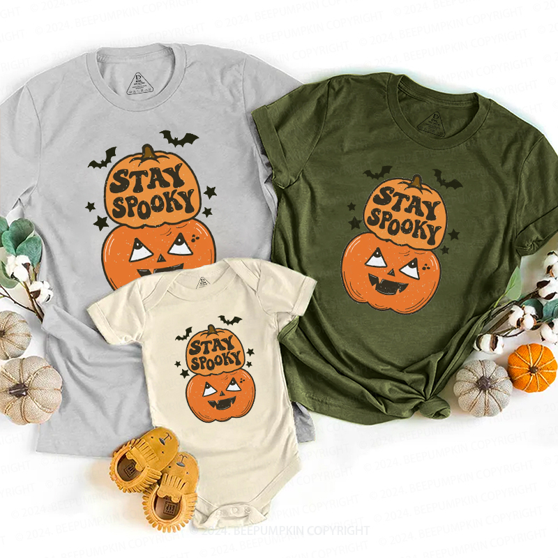 Stay Spooky Halloween Family Matching Shirts