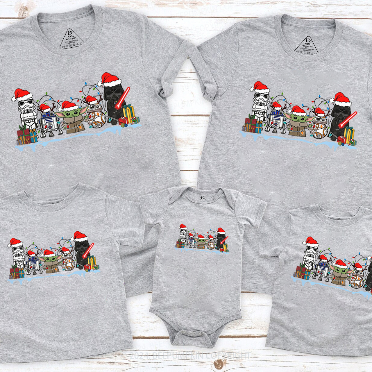 Cute Elf Party Christmas Matching T-Shirts