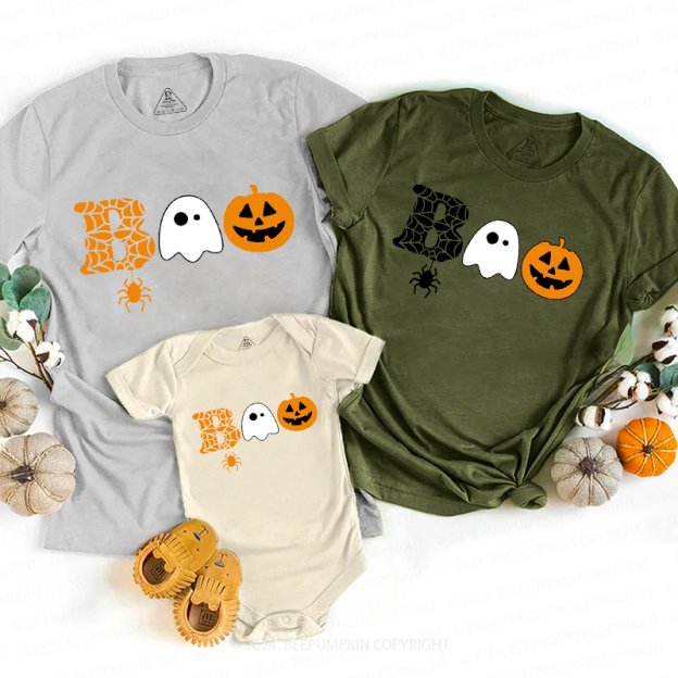 Halloween Boo Ghost Family Matching Shirts