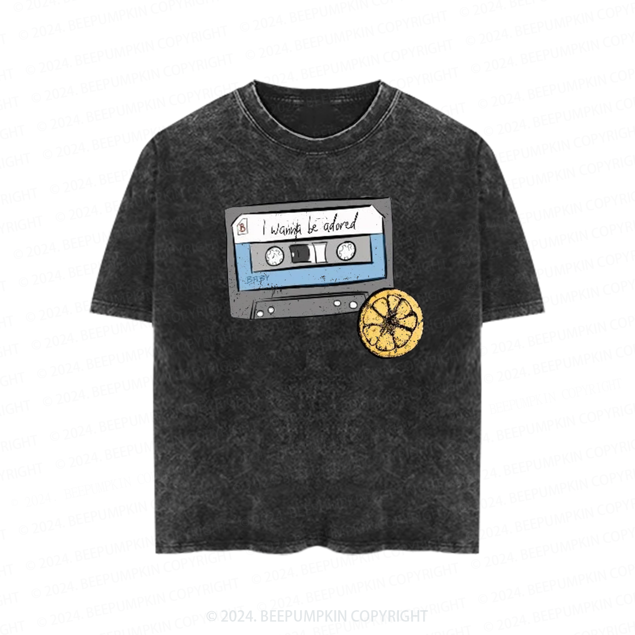  Cassette Tape Rock Music Toddler&Kids Washed Tees          