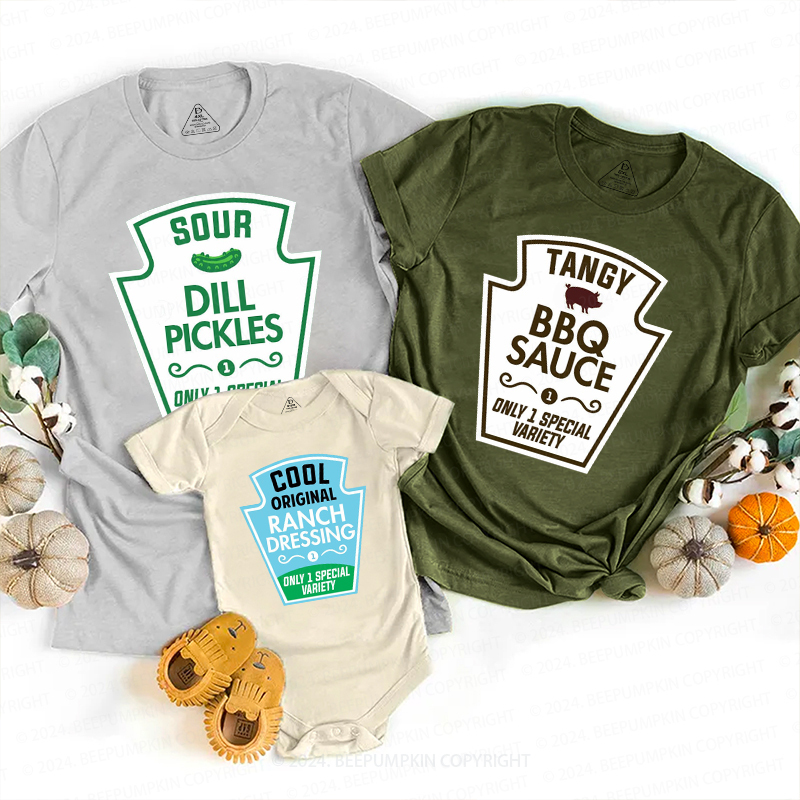 Halloween Condiment Family Matching Shirts