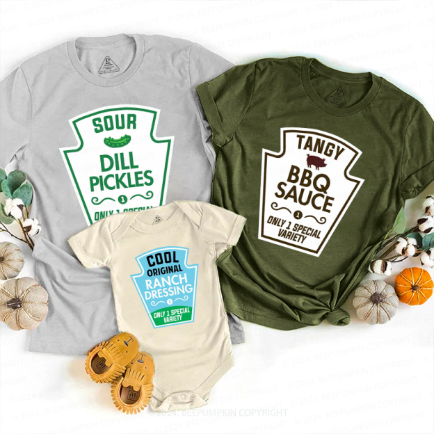 Halloween Condiment Family Matching Shirts