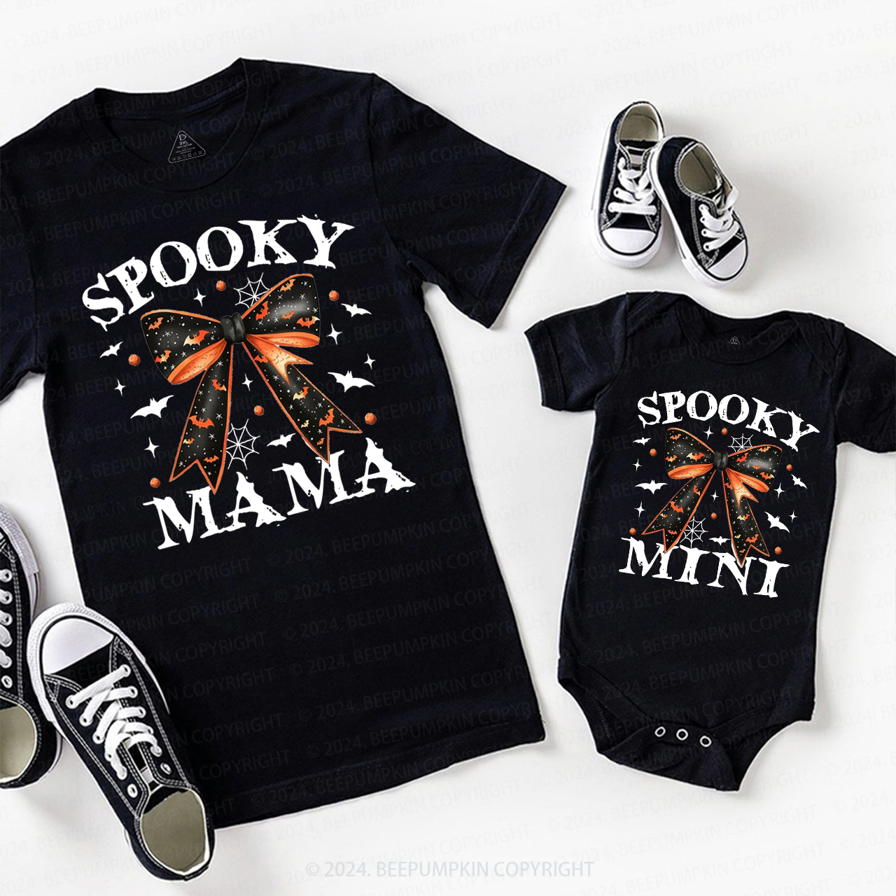 Halloween Spooky Mama Mini Mom&Me Matching Shirt