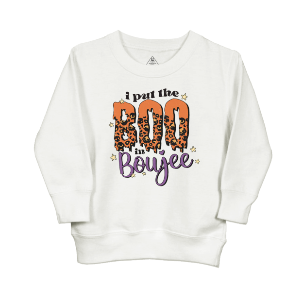 I Put The BOO In Boujee Halloween  Kids Sweatshirt