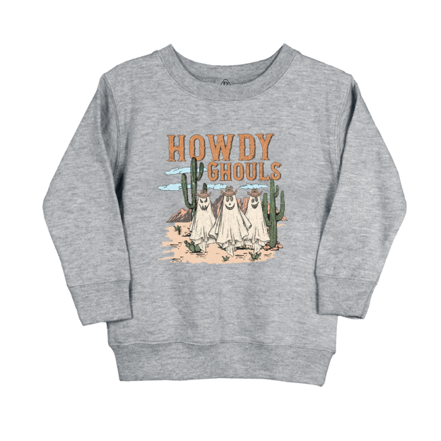 Howdy Ghouls Halloween  Kids Sweatshirt