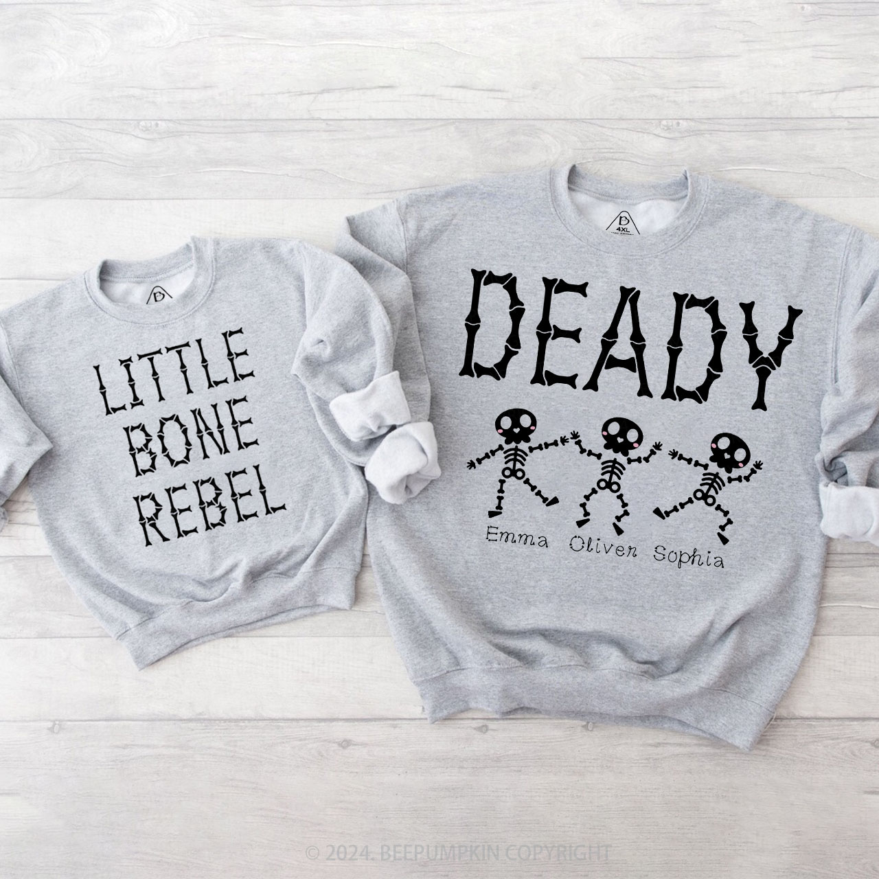 Halloween Bone Party Family Matching Sweatshirt