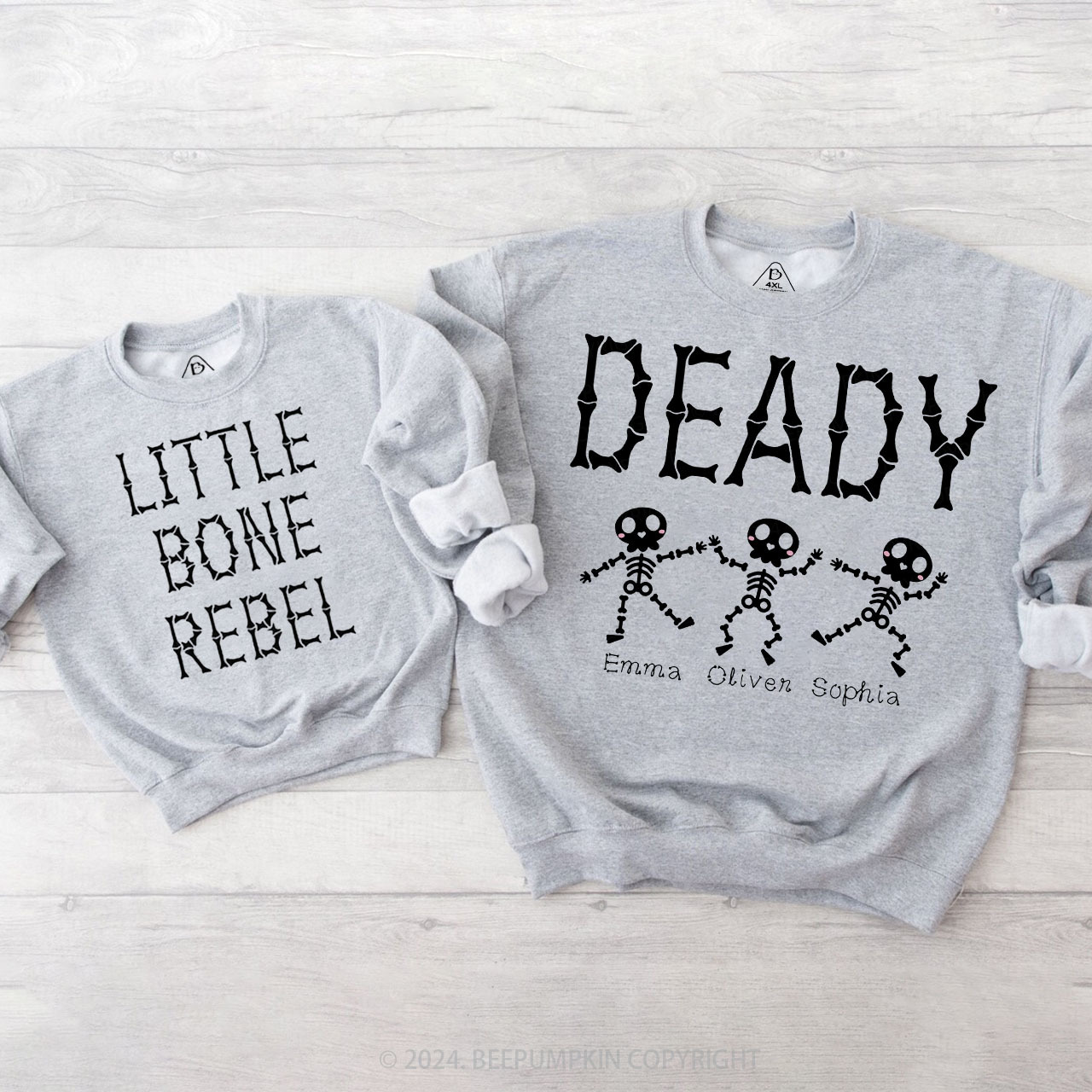 Halloween Bone Party Family Matching Sweatshirt