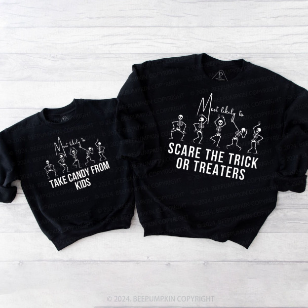 Most Likely to Halloween Party Family Matching Sweatshirt