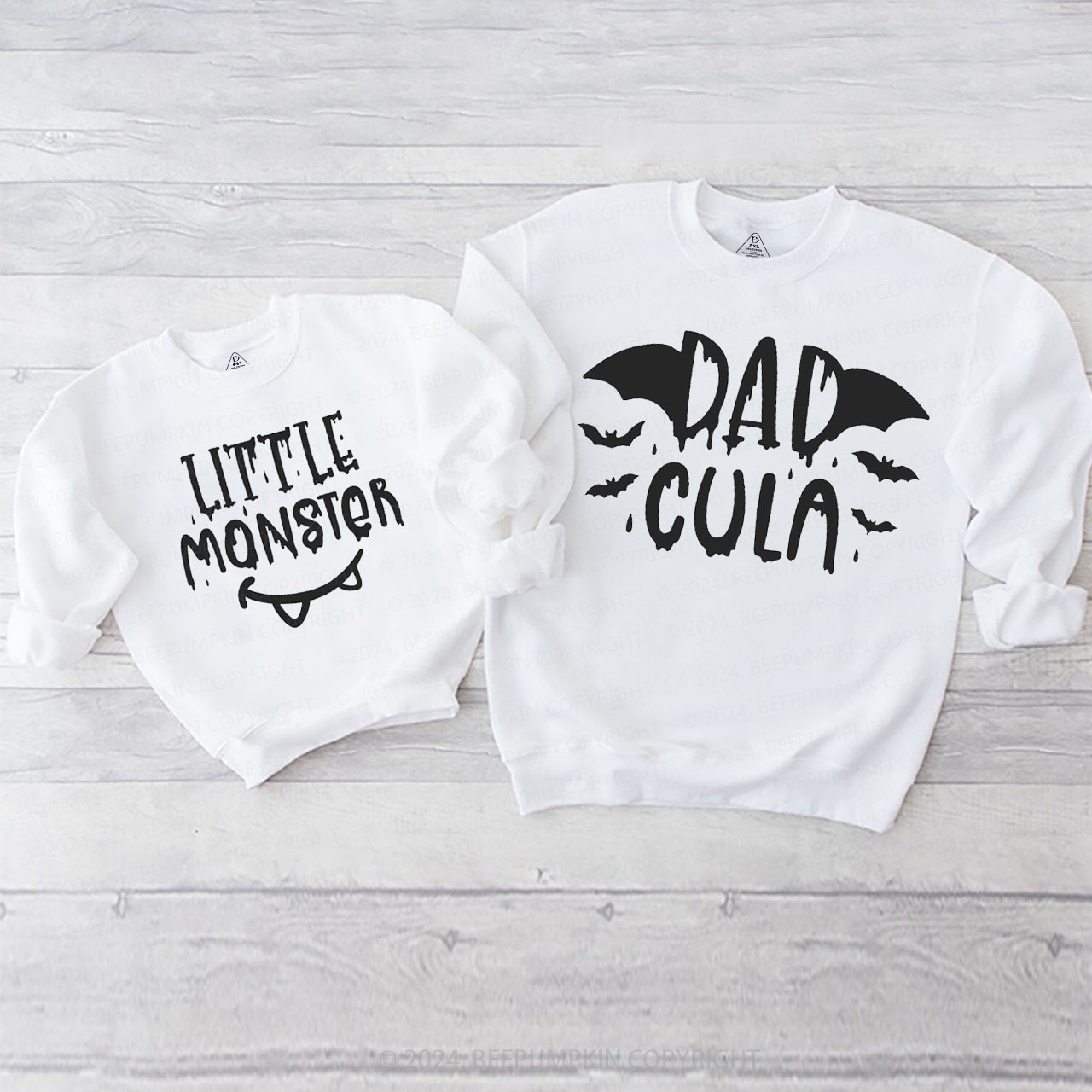 Halloween Momster Dadcula Littler Monster Family Matching Sweatshirt