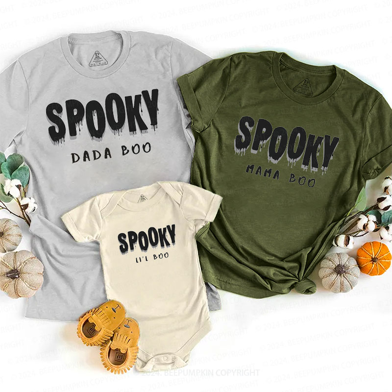 Cute Boo Spooky Family Matching Shirts