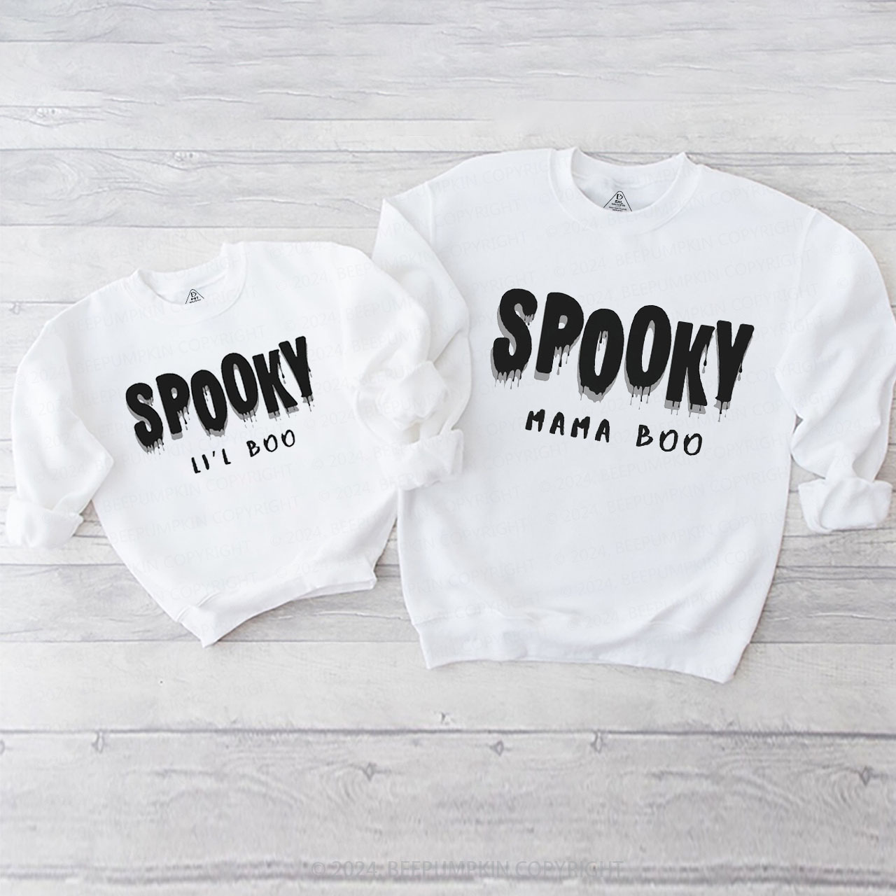 Cute Boo Spooky Family Matching Sweatshirt
