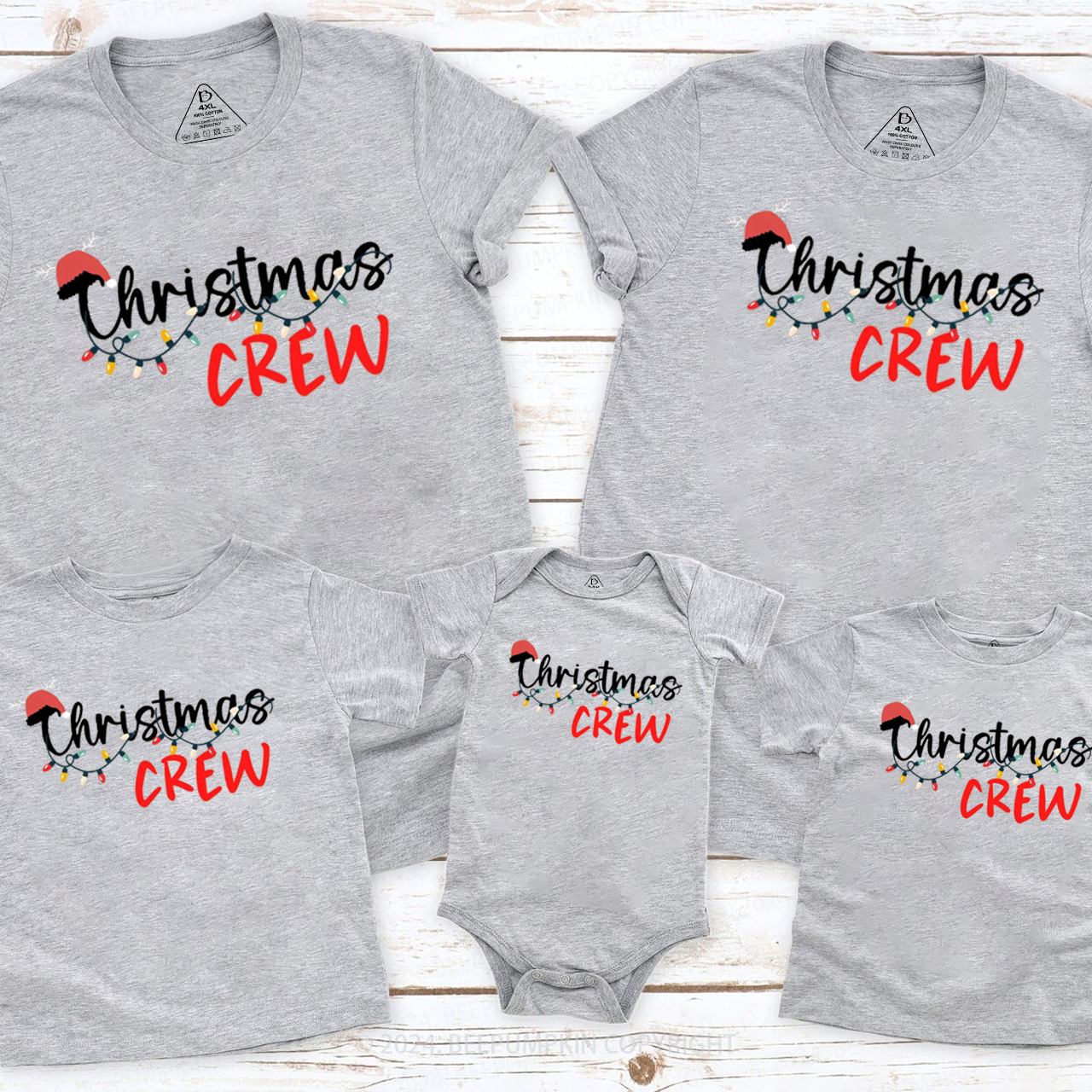 Christmas Crew  Family Matching T-Shirts