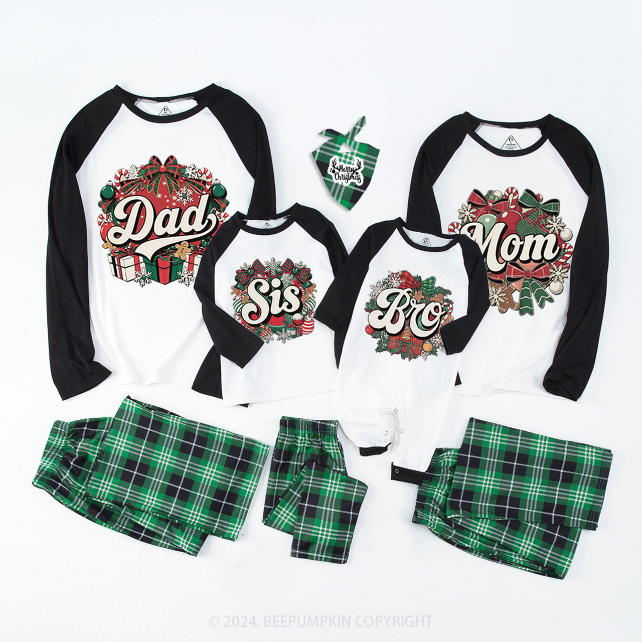 Christmas Gifts Family Matching Pajamas Beepumpkin