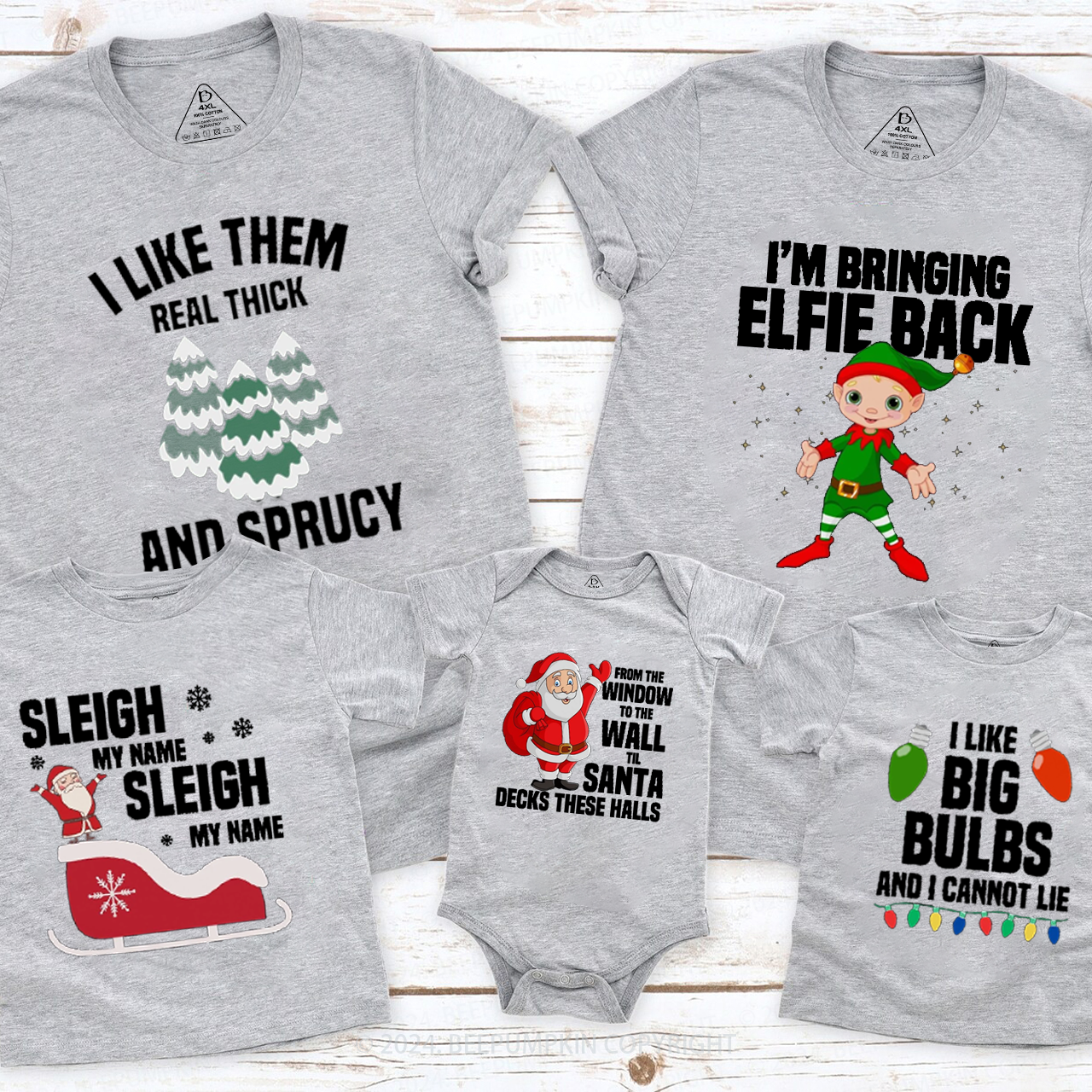 Funny Christmas Matching T-Shirts Beepumpkin