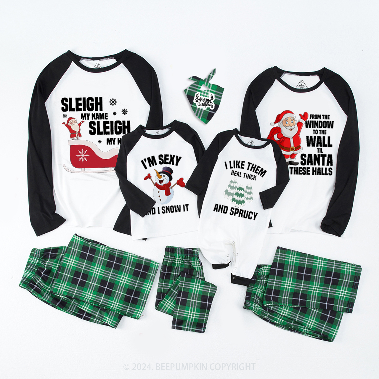 Funny Christmas Matching Pajamas Beepumpkin
