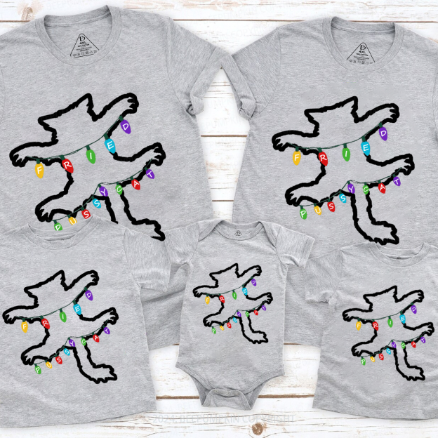 Christmas Vacation Fried Pussycat Family Matching T-Shirts Beepumpkin
