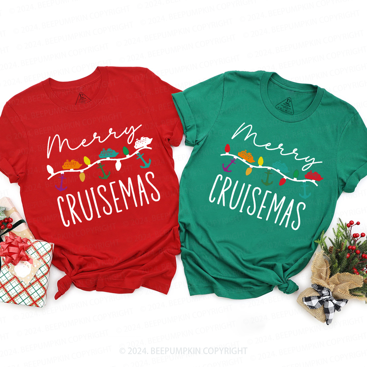 Merry Cruisemas Family Cruise Matching T-Shirts Beepumpkin