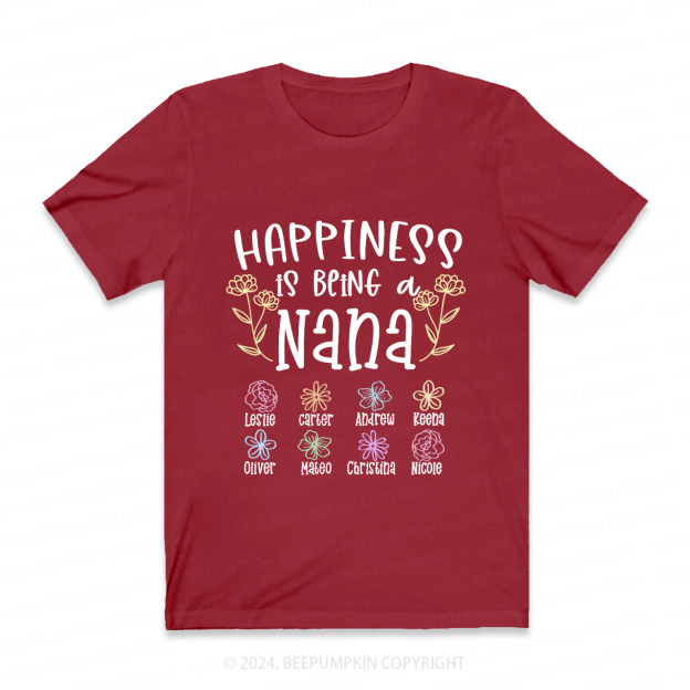 Personalized Nana Flower Gift Shirt Beepumpkin