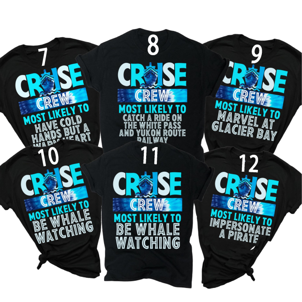 Most Likely To Matching Cruise Squad Family Matching T-Shirts 
