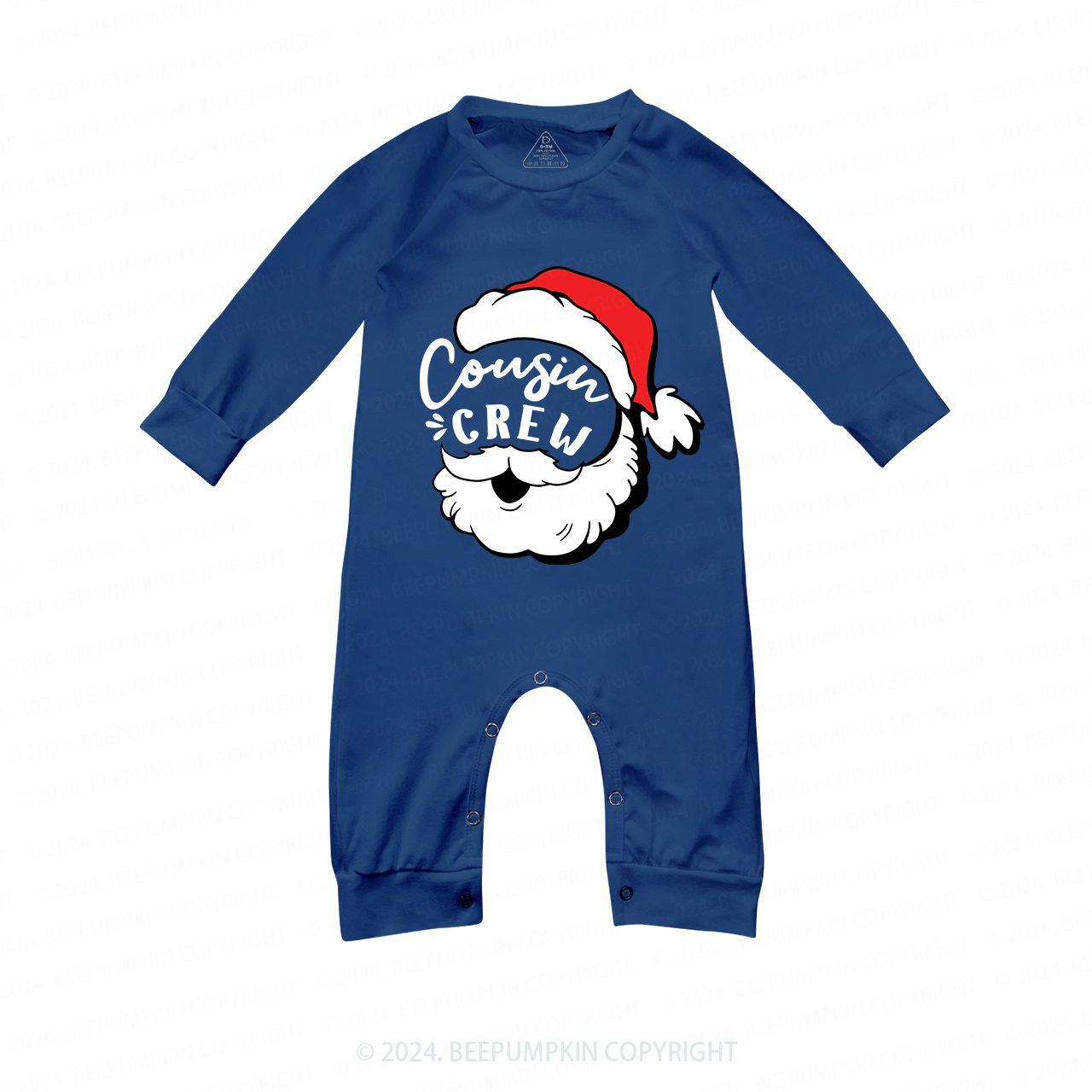 Cousin Crew Christmas Family Matching Blue Pajamas Beepumpkin
