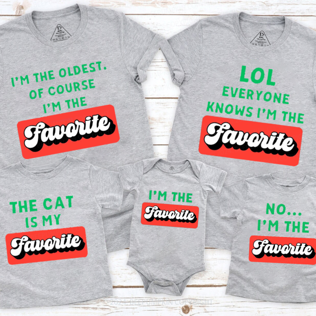 Personalized Favouite Funny Family Christmas Christmas Family Matching T-Shirts Beepumpkin
